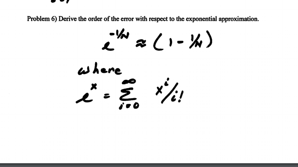 Solved Derive the order of the error with respect to the | Chegg.com
