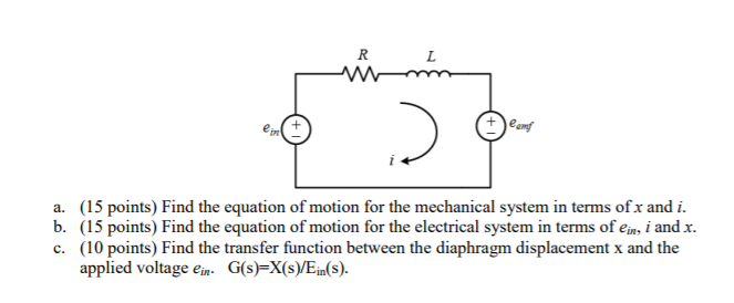 Solved blem #3 (40%) A stereo system operates as shown in | Chegg.com