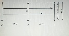Solved consider the below plan view. design beams B1 and G1 | Chegg.com