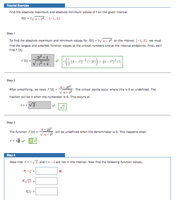 Solved Find the absolute maximum and absolute minimum values | Chegg.com