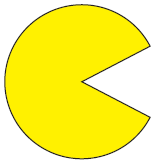 Solved The figure above shows an image of Pac-Man from the | Chegg.com