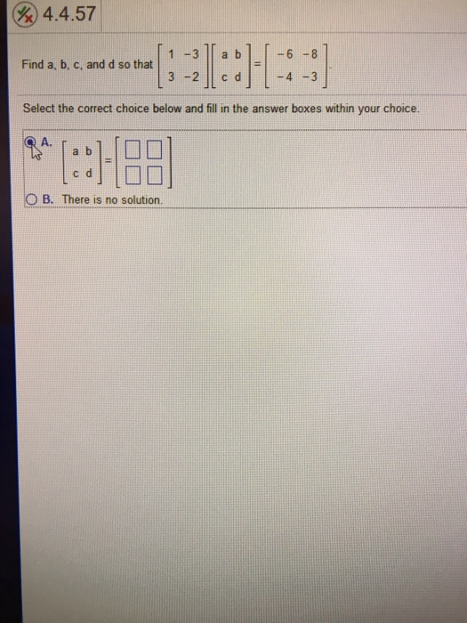 Solved Find A, B, C. And D So That [1 -3 3 -2][a B C D] = | Chegg.com