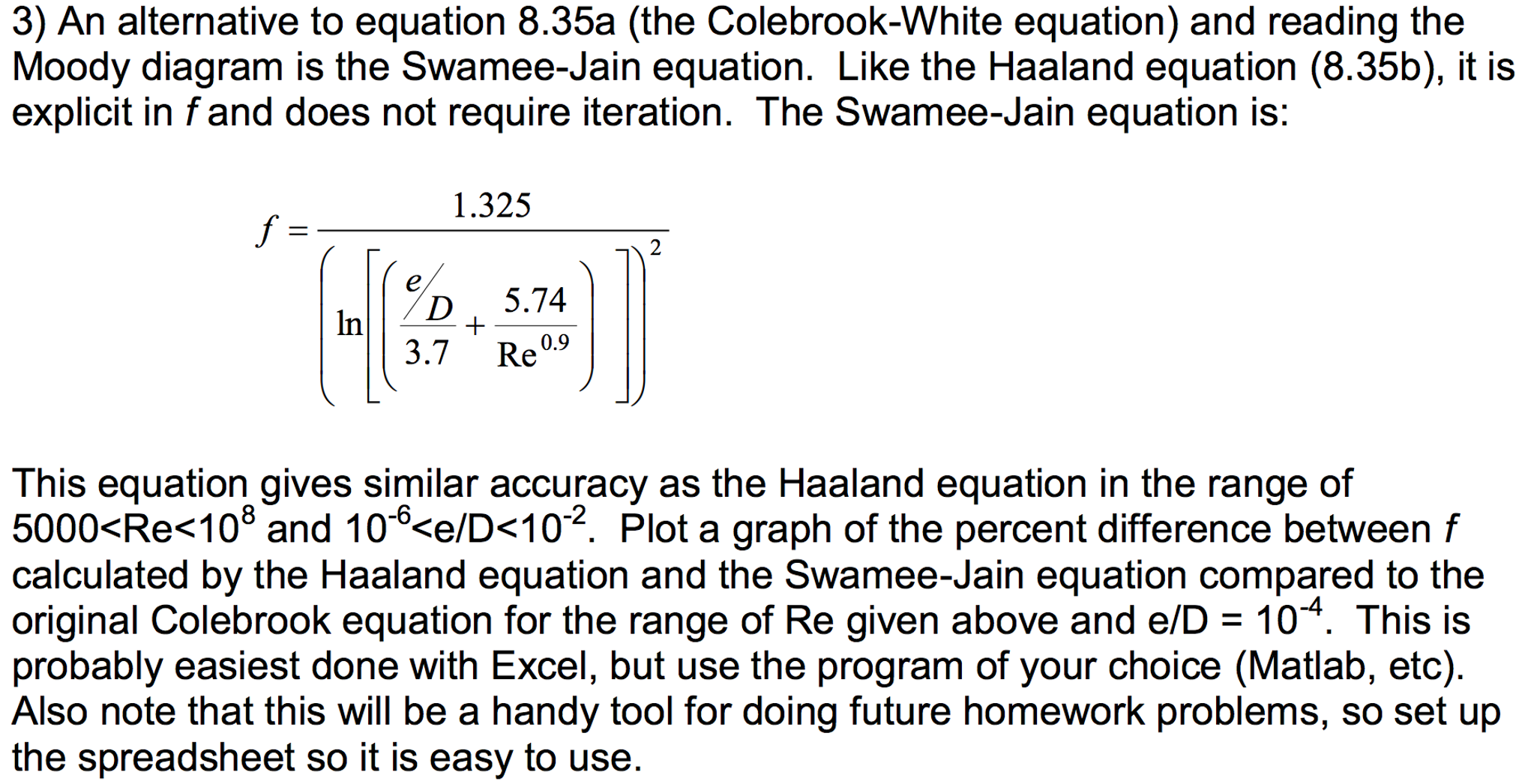 Colebrook White Equation - Tessshebaylo