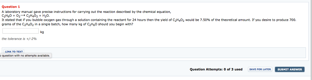 Solved Question 1 A laboratory manual gave precise | Chegg.com