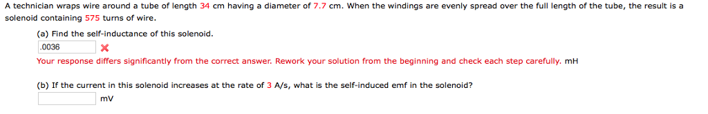 Solved A technician wraps wire around a tube of length 34 cm | Chegg.com