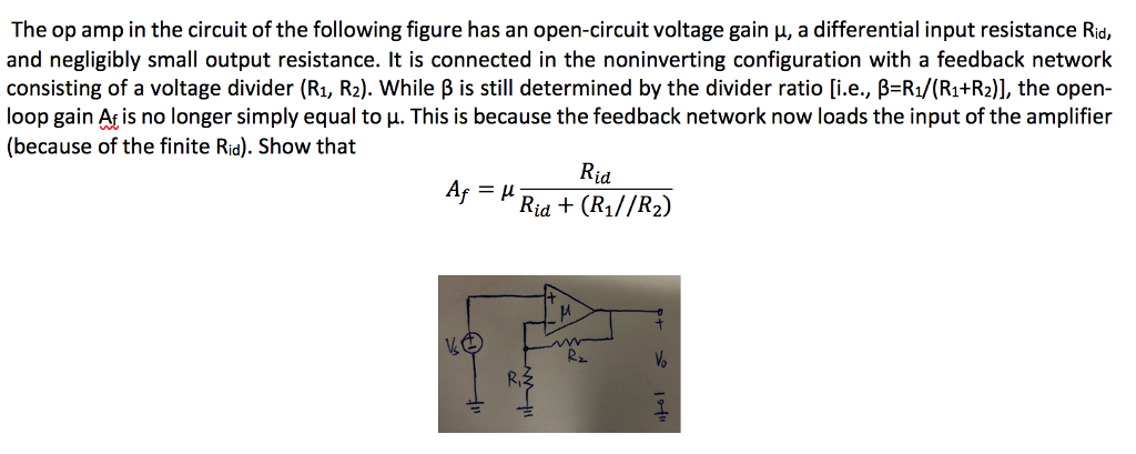 Solved The op amp in the circuit of the following figure has | Chegg.com