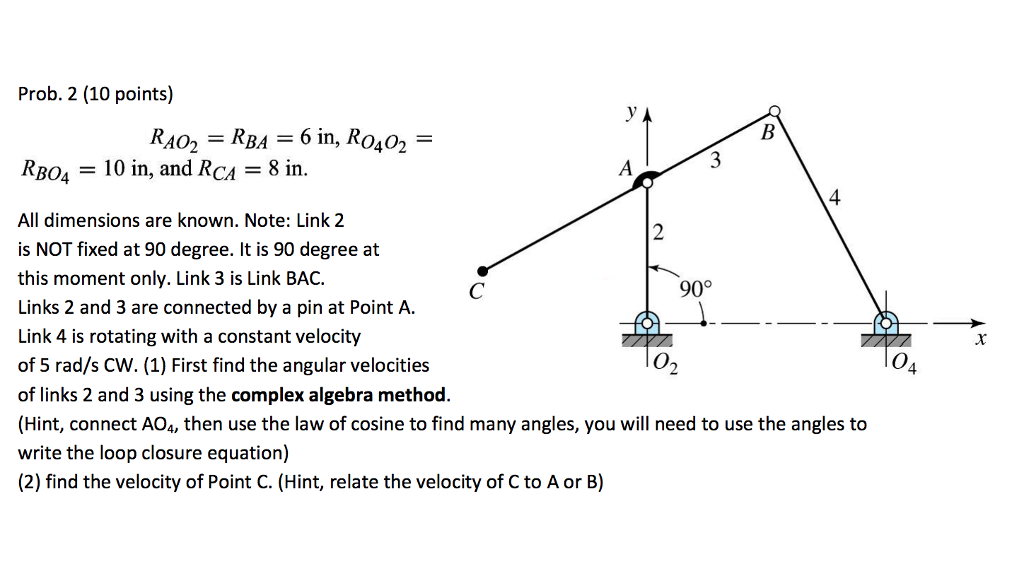 Solved Find the angular acceleration of links 2 and 3 and | Chegg.com