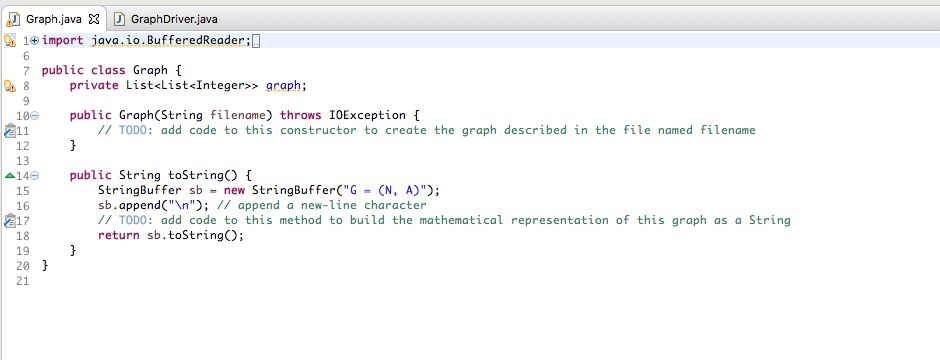 Solved Modify and submit the given Graphiava LG Java class | Chegg.com
