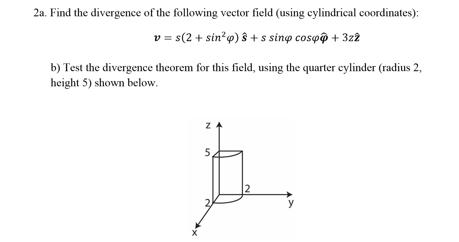 Solved Find the divergence of the following vector field | Chegg.com