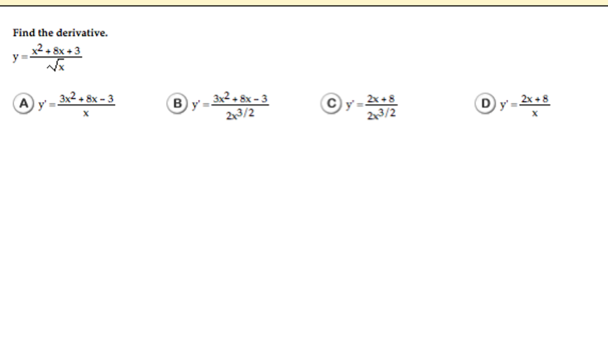 find the derivative of mod 2 x square 3