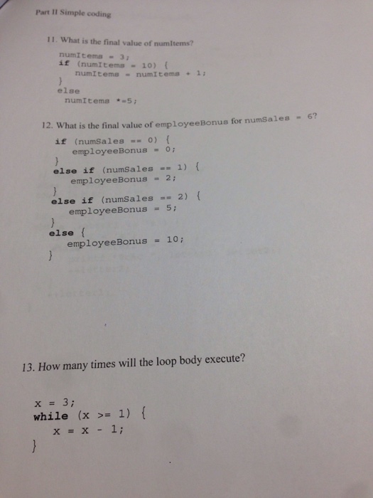 Solved How to answer these questions in C program | Chegg.com