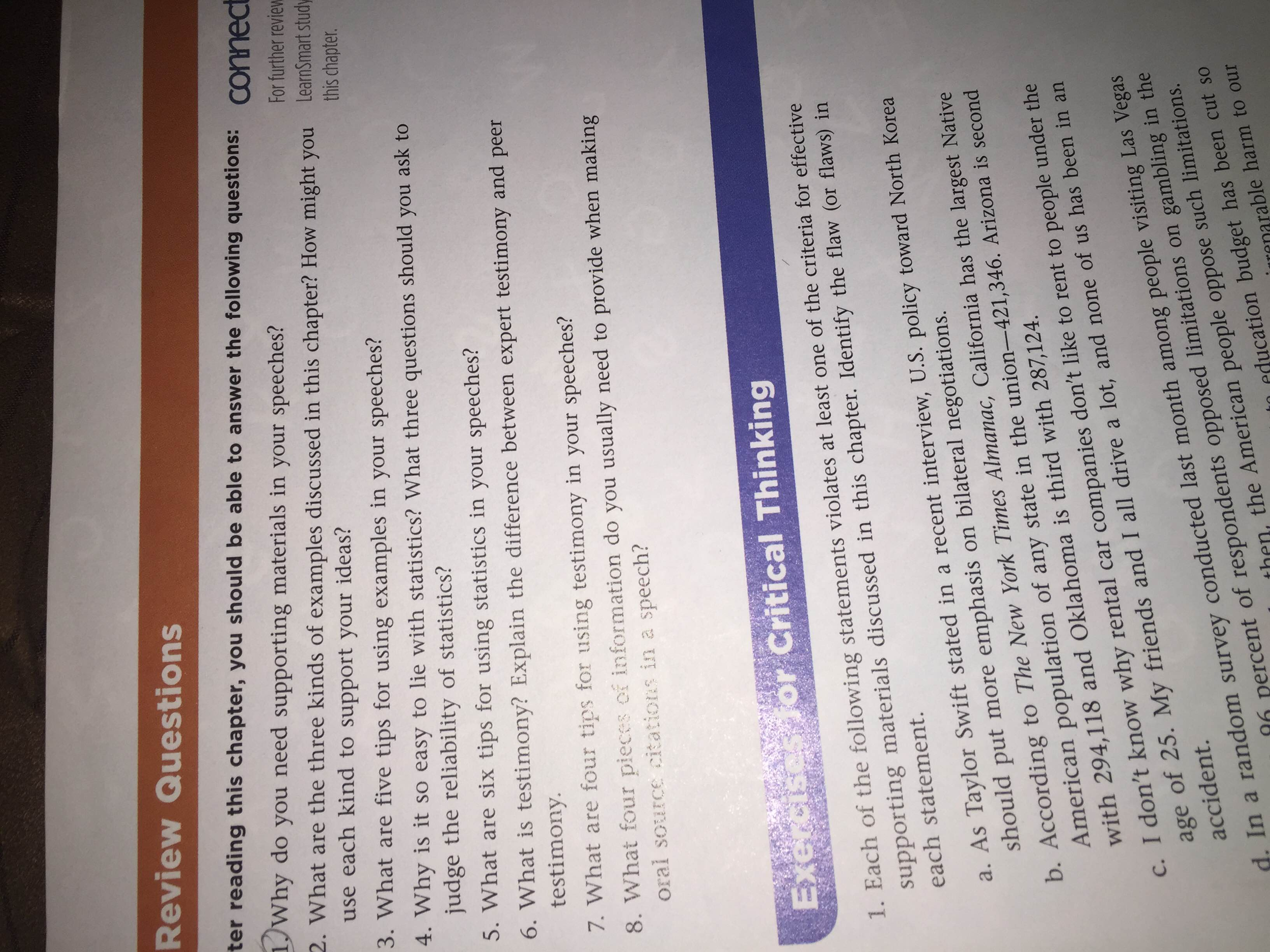 Solved Why do you need supporting materials in your