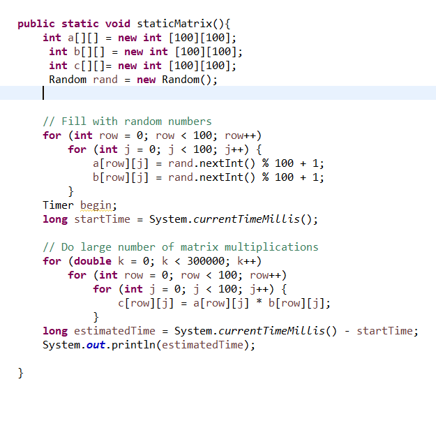 Solved D*StaticMatrix.java 3 1 package assignment2; 3 import | Chegg.com