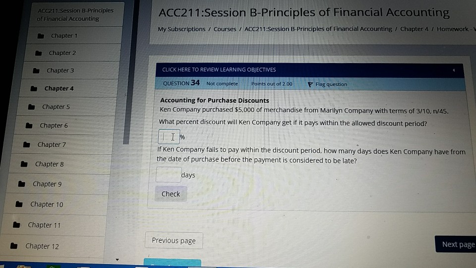 Solved ACC211:Session B-Principles Of Financial Accounting | Chegg.com