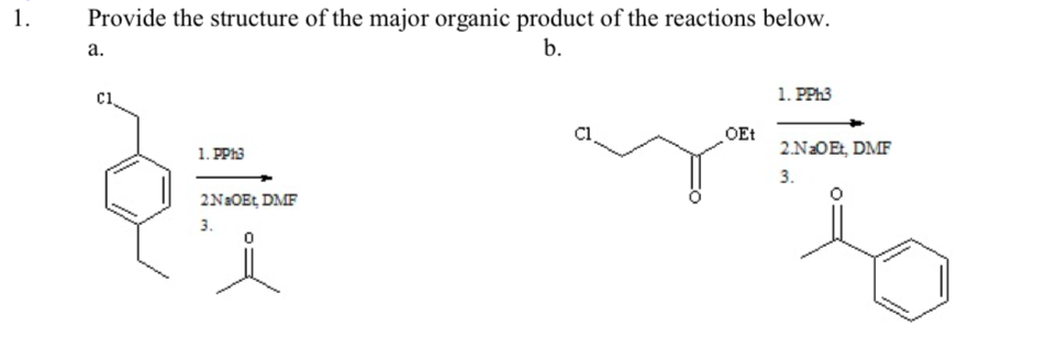 Solved Povide the structure of the major organic product of | Chegg.com ...