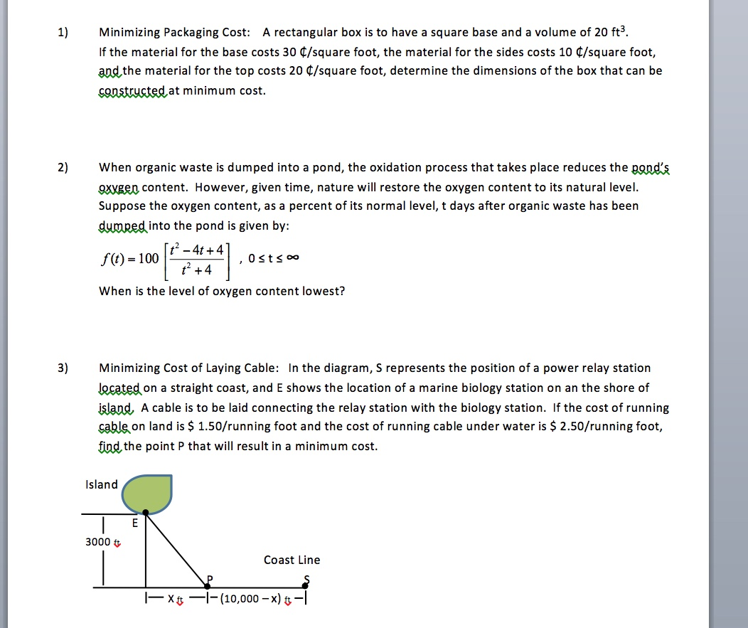 Solved Minimizing Packaging Cost: A rectangular box is to | Chegg.com