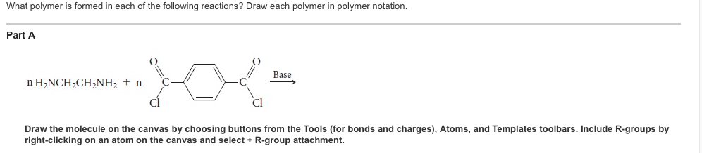 Solved What Polymer Is Formed In Each Of The Following | Chegg.com