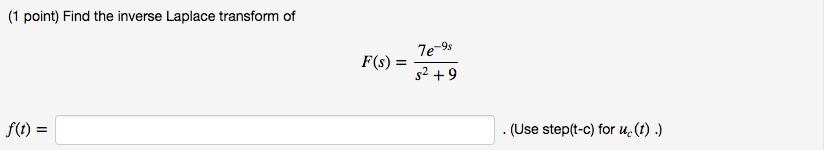 Solved 1 point) Consider the function if 0