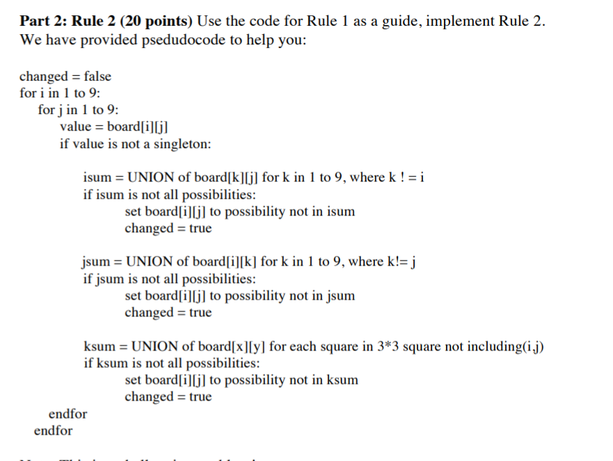 The program uses bit-masks to represent the possible | Chegg.com