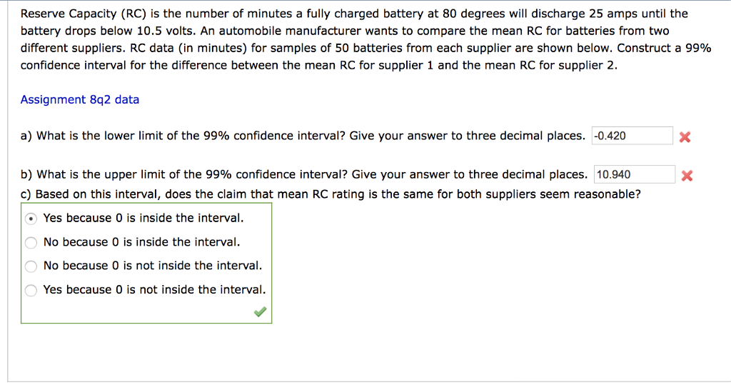 Solved Reserve Capacity (RC) is the number of minutes a