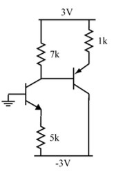 Solved 3V 1k 7k L 5k -3V | Chegg.com