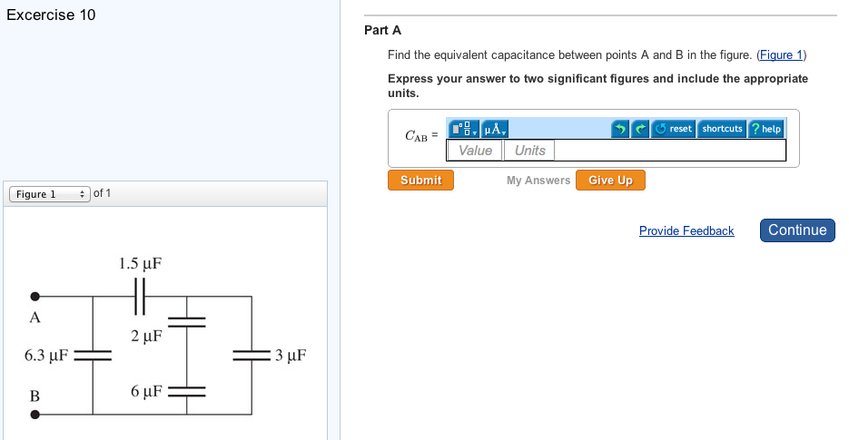 Solved Find The Equivalent Capacitance Between Points A And | Chegg.com