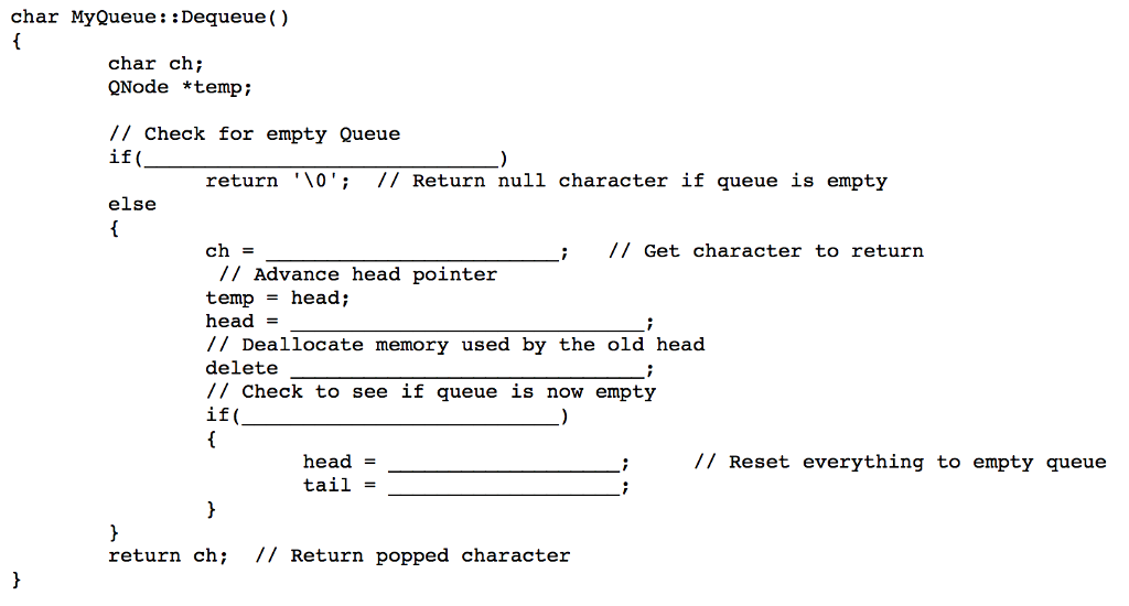 Solved 2. Given the algorithm for the functions of Enqueue() | Chegg.com