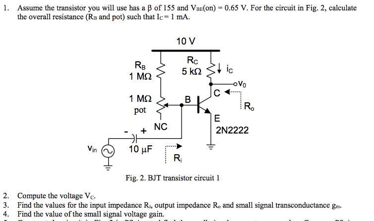 solved-assume-the-transistor-you-will-use-has-a-beta-of-155-chegg