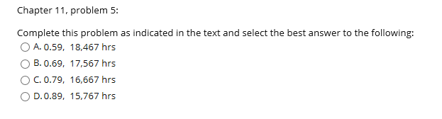 Solved Chapter 11, problem 5: Complete this problem as | Chegg.com