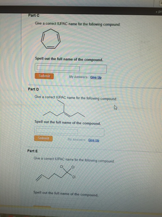 Solved Give A Coned Iupac Name For The Following Compound Chegg Com My Xxx Hot Girl