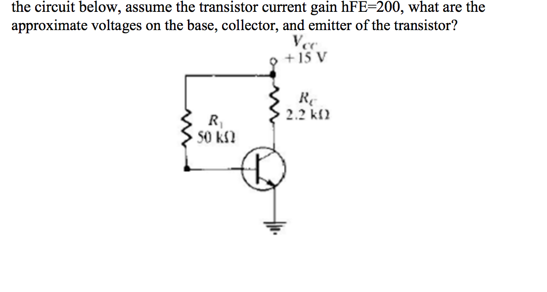 Solved the circuit below, assume the transistor current gain