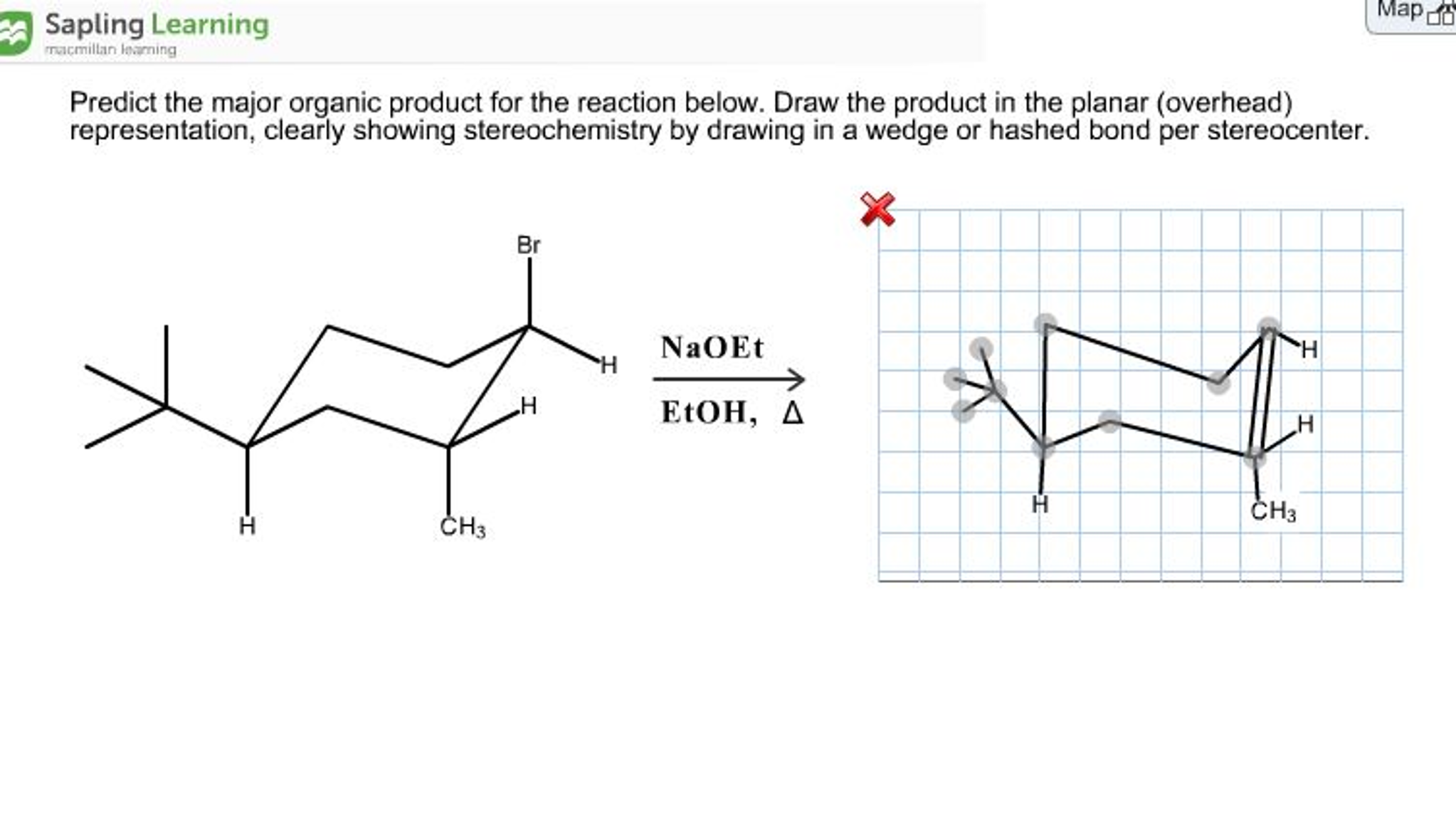 Solved Predict The Major Organic Product For The Reaction Chegg