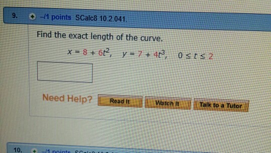 Solved Find The Exact Length Of The Curve Find The Exact Length Of