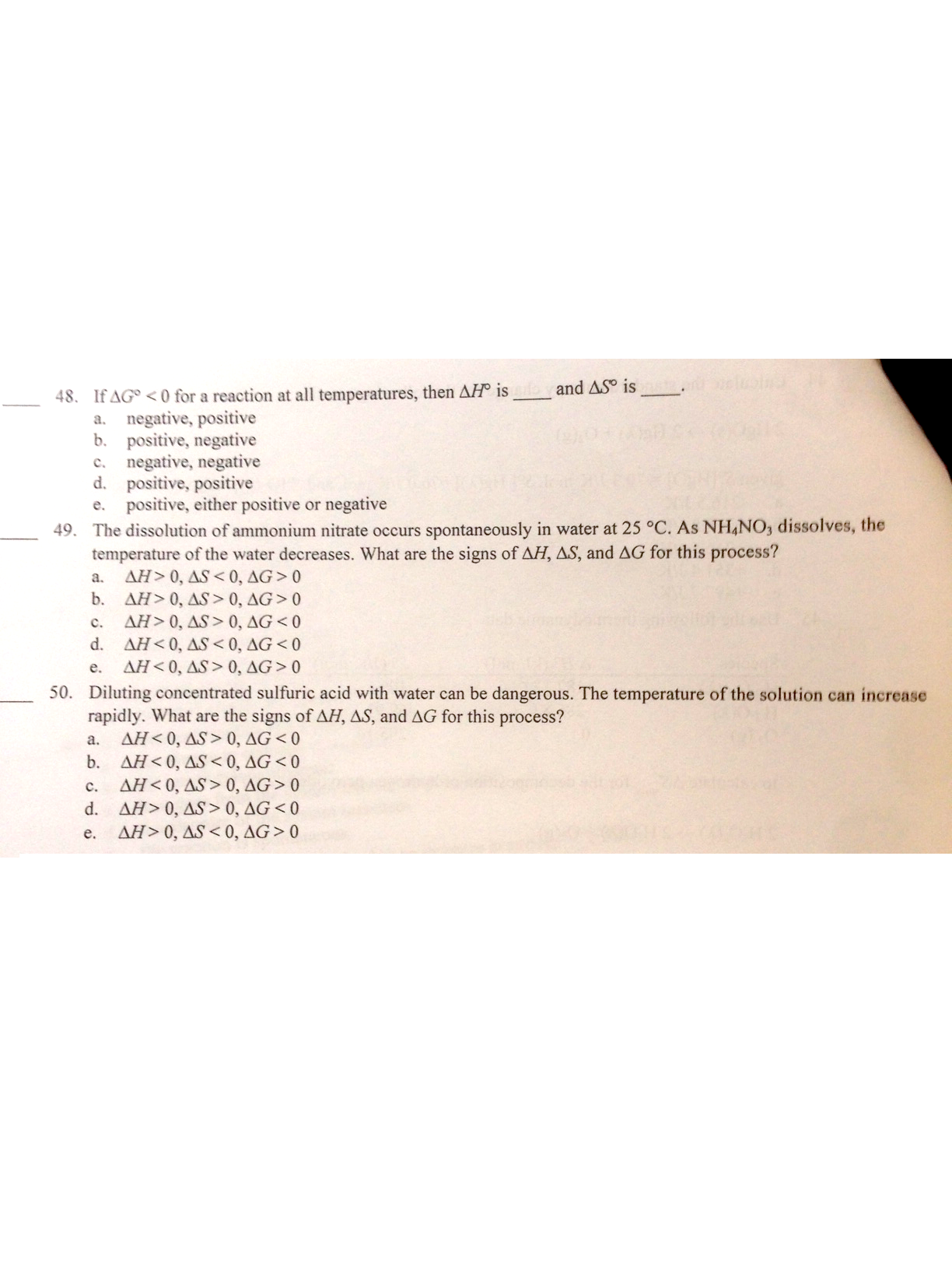 Solved If delta G degree