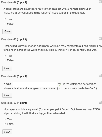 Solved A small standard deviation for a weather data set | Chegg.com