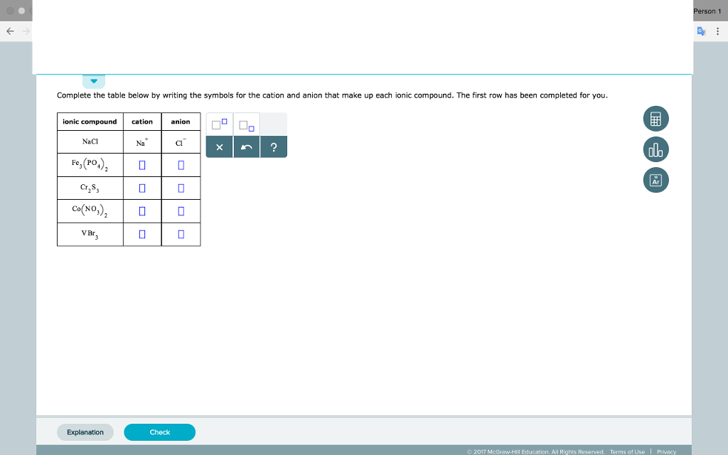 Complete The Table With The Words Below Solved Complete the table below by writing the symbols for | Chegg.com