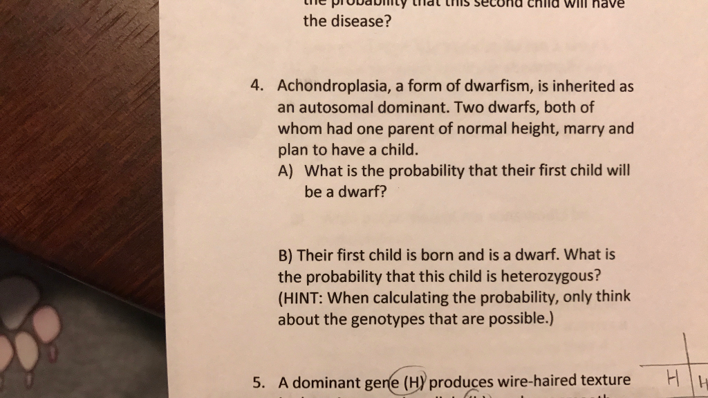 Solved Achondroplasia A Form Of Dwarfism Is Inherited As