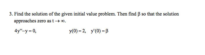 Solved Find The Solution Of The Given Initial Value Problem Chegg Solved Find The Solution Of The Given Initial Value Problem Chegg