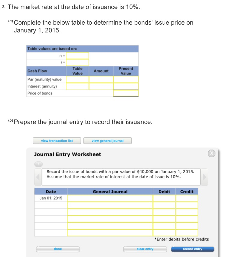 Solved Computing bond price and recording issuance | Chegg.com