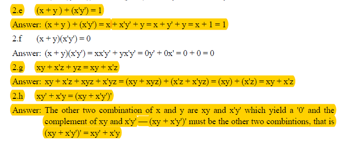 Solved Swer Xy X Z Xyz Xyz Xy Xyz X Z