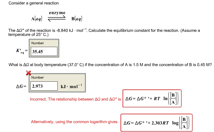 Solved Consider a general reaction A (aq) B (aq) The | Chegg.com