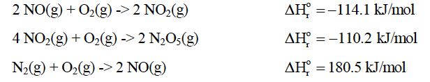 Solved Calculate the standard enthalpy of formation of N2O5 | Chegg.com