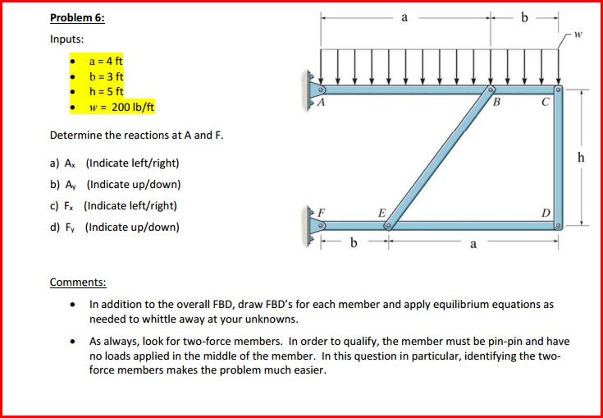 Solved Every force or variable in an equation of equilibrium | Chegg.com