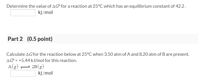 solved-determine-the-value-of-ag-for-a-reaction-at-25-c-chegg