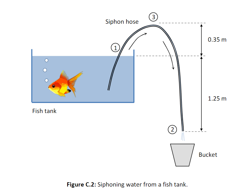 Solved Question C.2 A siphoning process is used to empty the