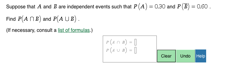 Solved Suppose that A and B are independent events such that