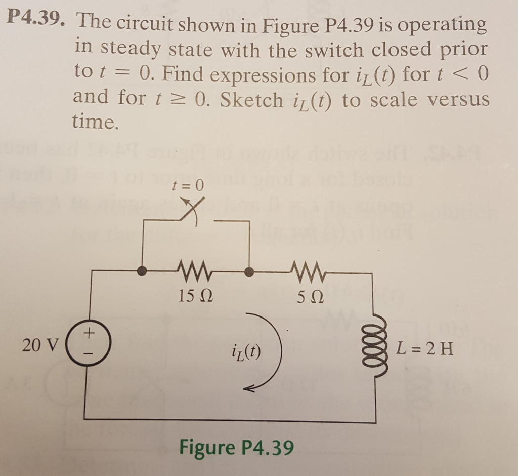 Solved The Circuit Shown Below Is Operating A Steady State | Chegg.com