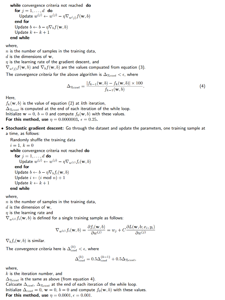 In the problem, you will implement the soft margin | Chegg.com