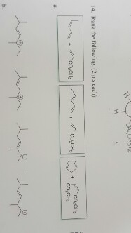 Solved 14. Rank the following (2 pts each) b. | Chegg.com