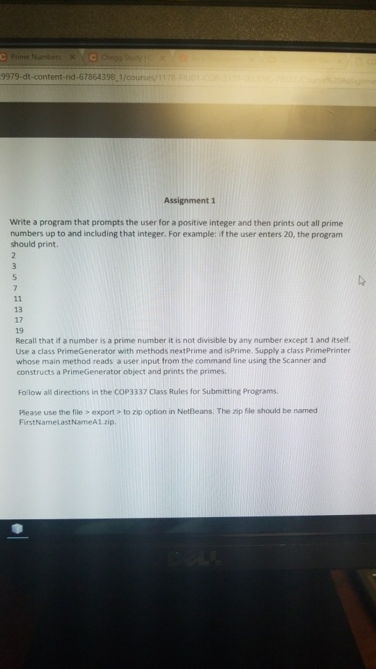 Write a program that prompts the user for a positive | Chegg.com